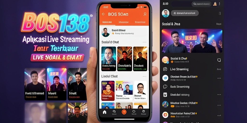 Antarmuka utama BOS138 saat Live Streaming, menampilkan berbagai pilihan siaran.