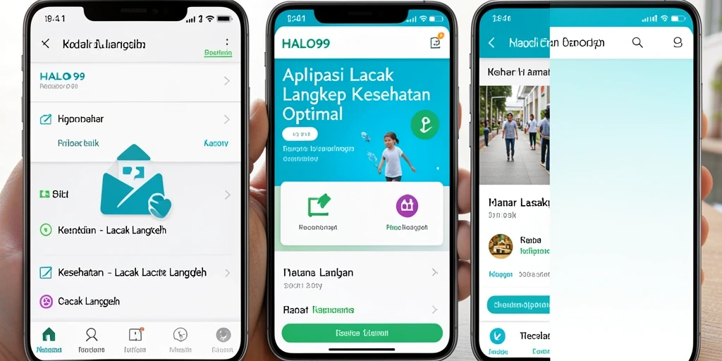 Antarmuka HALO99 menampilkan fungsi pelacakan langkah yang menarik dan intuitif.