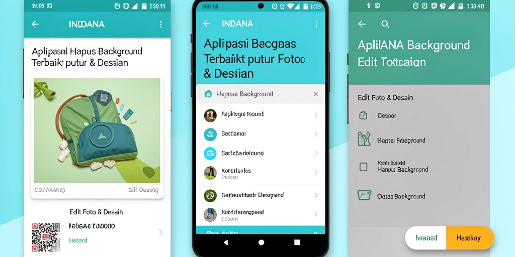 Antarmuka dan proses penghapusan background INDAAA yang mudah digunakan.