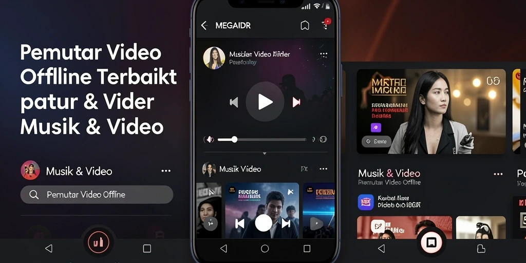 Antarmuka MEGAIDR menampilkan pemutar video yang canggih dan mudah digunakan.