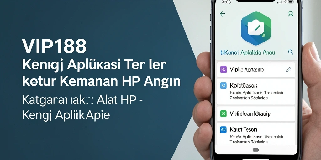 Antarmuka VIP188 yang simpel dan mudah digunakan untuk mengunci aplikasi.