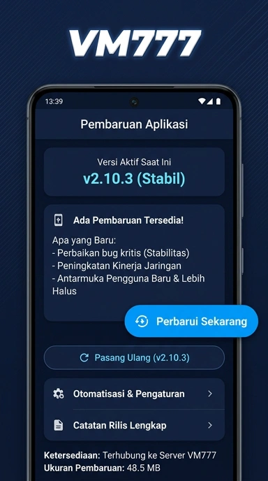Riwayat Versi Terbaru vm777 untuk Pengguna Android